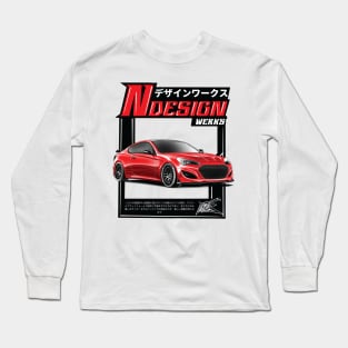 hyundai genesis 3.8 coupe red Long Sleeve T-Shirt